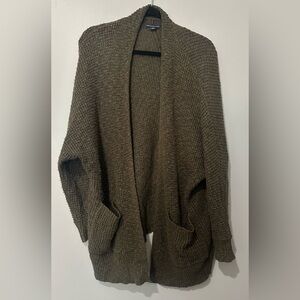 American Eagle Outfitters Slouchy Oversize Waffle Knit Open-Front Cardigan XS/S